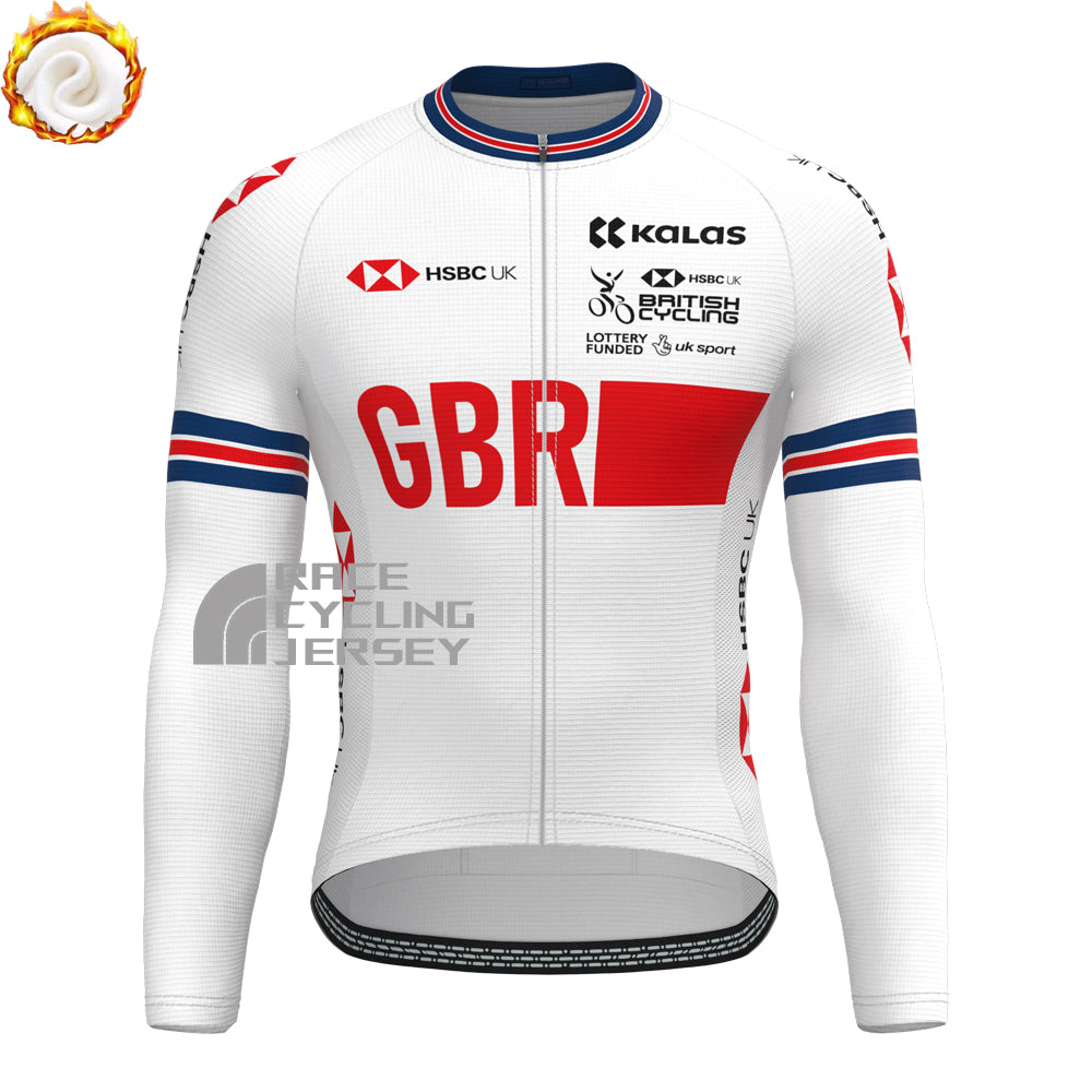 2022 United Kingdom Fleece Long Sleeves Cycling Kits