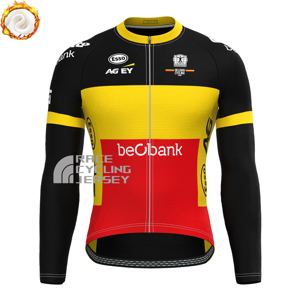 Belgium Tomgtr7 Fleece Long Sleeves Cycling Kits