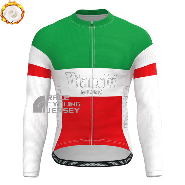 Bianchi MILANO Fleece Long Cycling Jersey