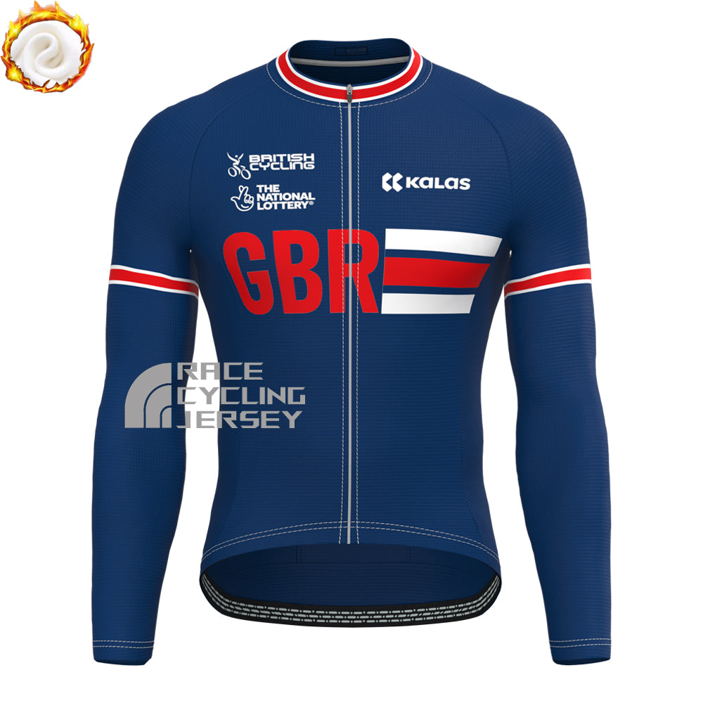 GBR Fleece Long Sleeves Cycling Kits