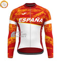 ESPANA White Fleece Long Cycling Jersey