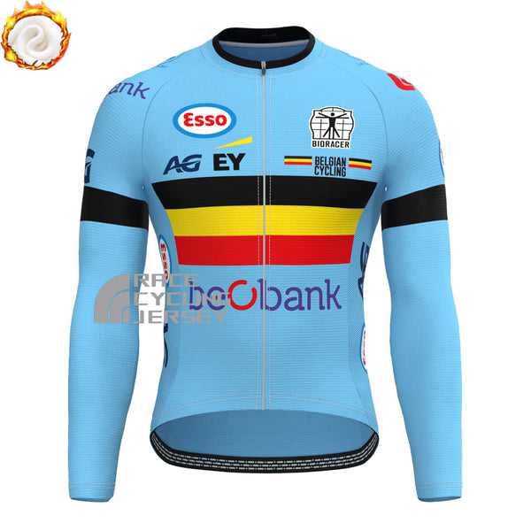 2024 Belgium Fleece Long Cycling Jersey