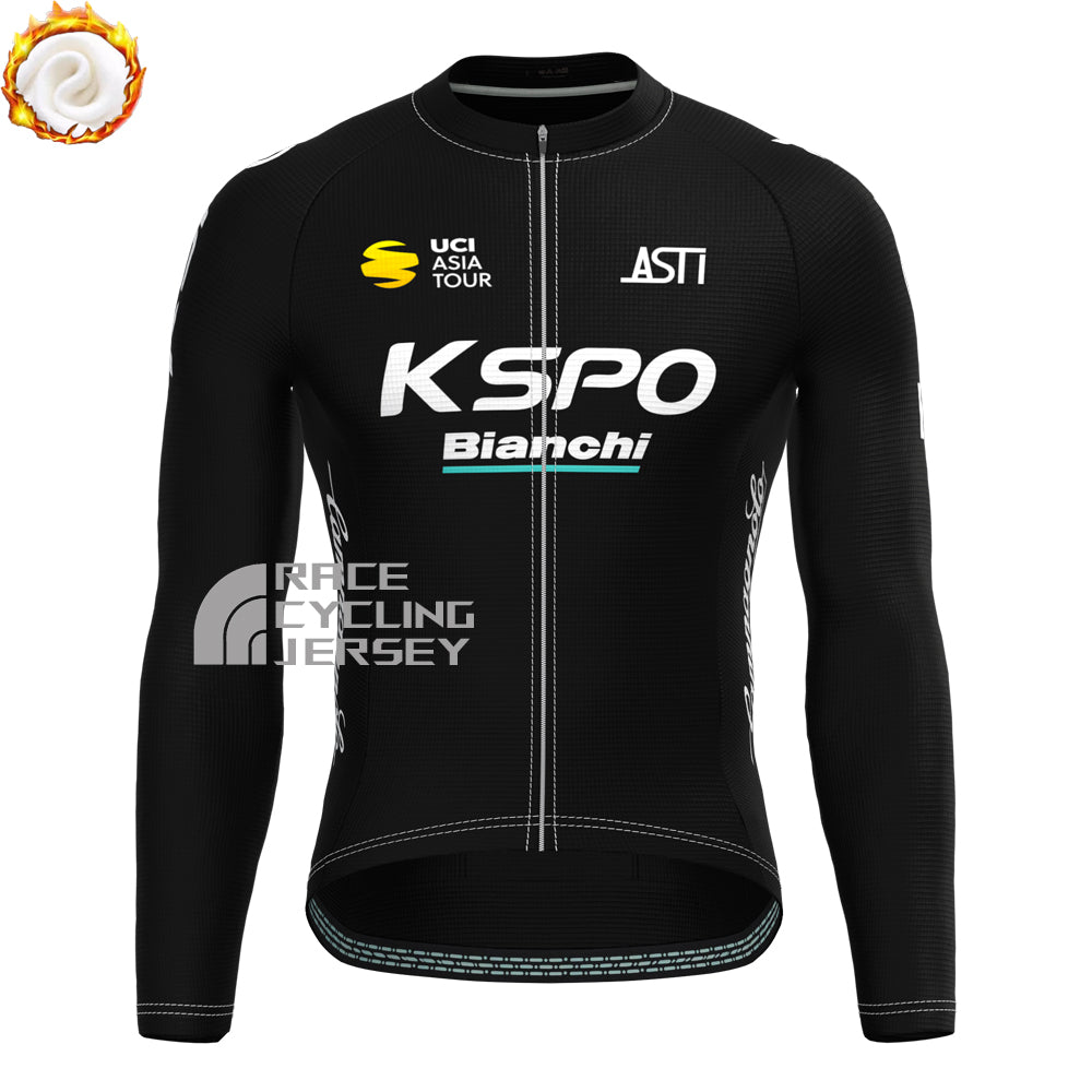 2018 Bianchi Fleece Long Sleeves Cycling Kits