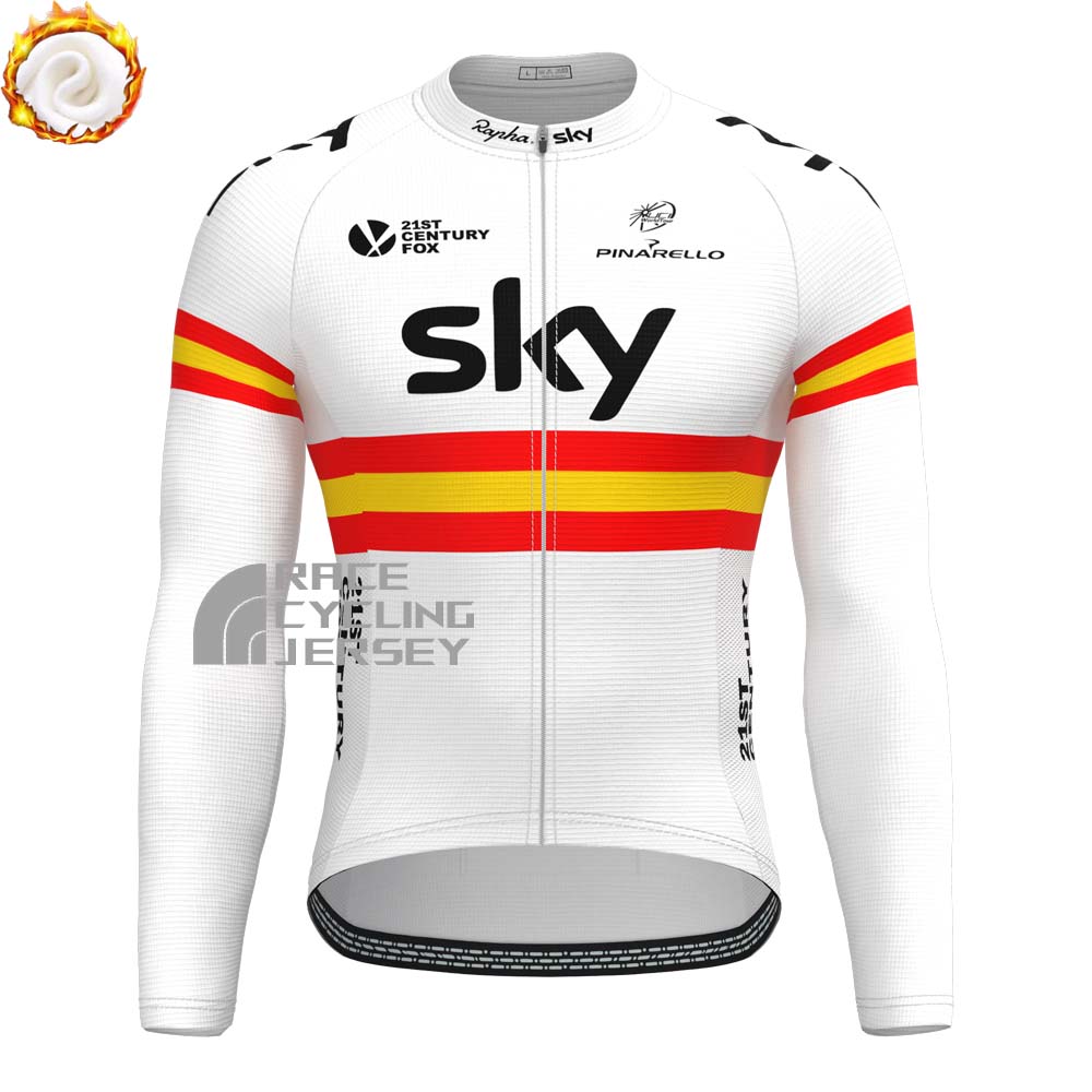2016 Sky Rapha Fleece Long Sleeves Cycling Kits