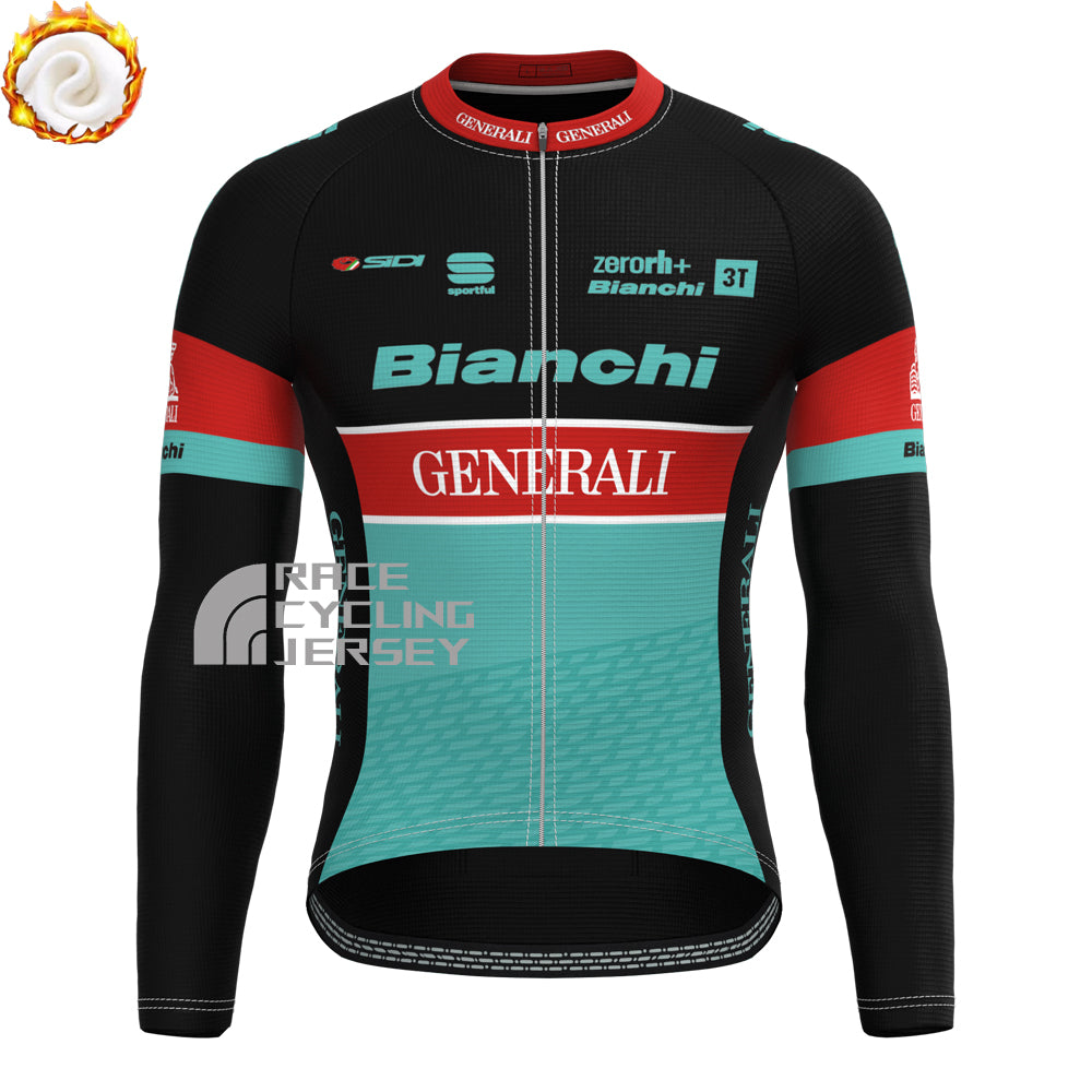 Generali Bianchi Fleece Long Cycling Jersey
