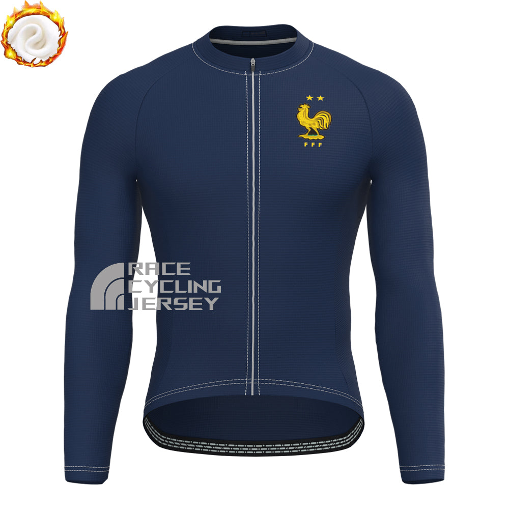 France Fleece Long Sleeves Cycling Kits