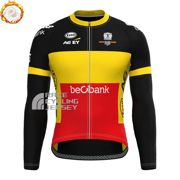 Belgium Tomgtr7 Fleece Long Cycling Jersey