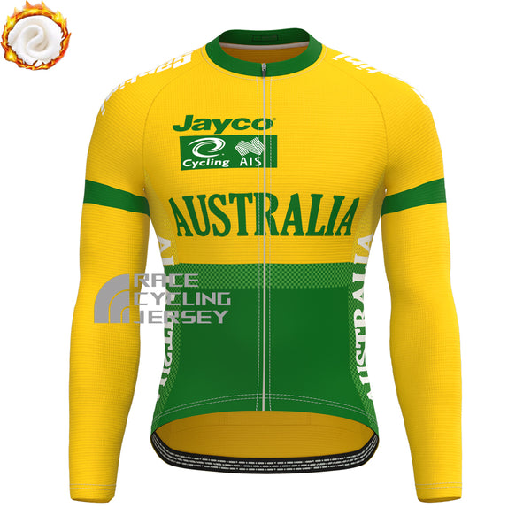 Jayco Australia Fleece Long Cycling Jersey