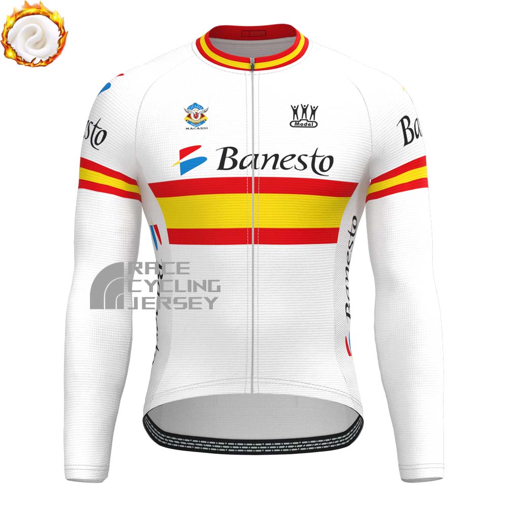 1992 Banesto Fleece Long Cycling Jersey