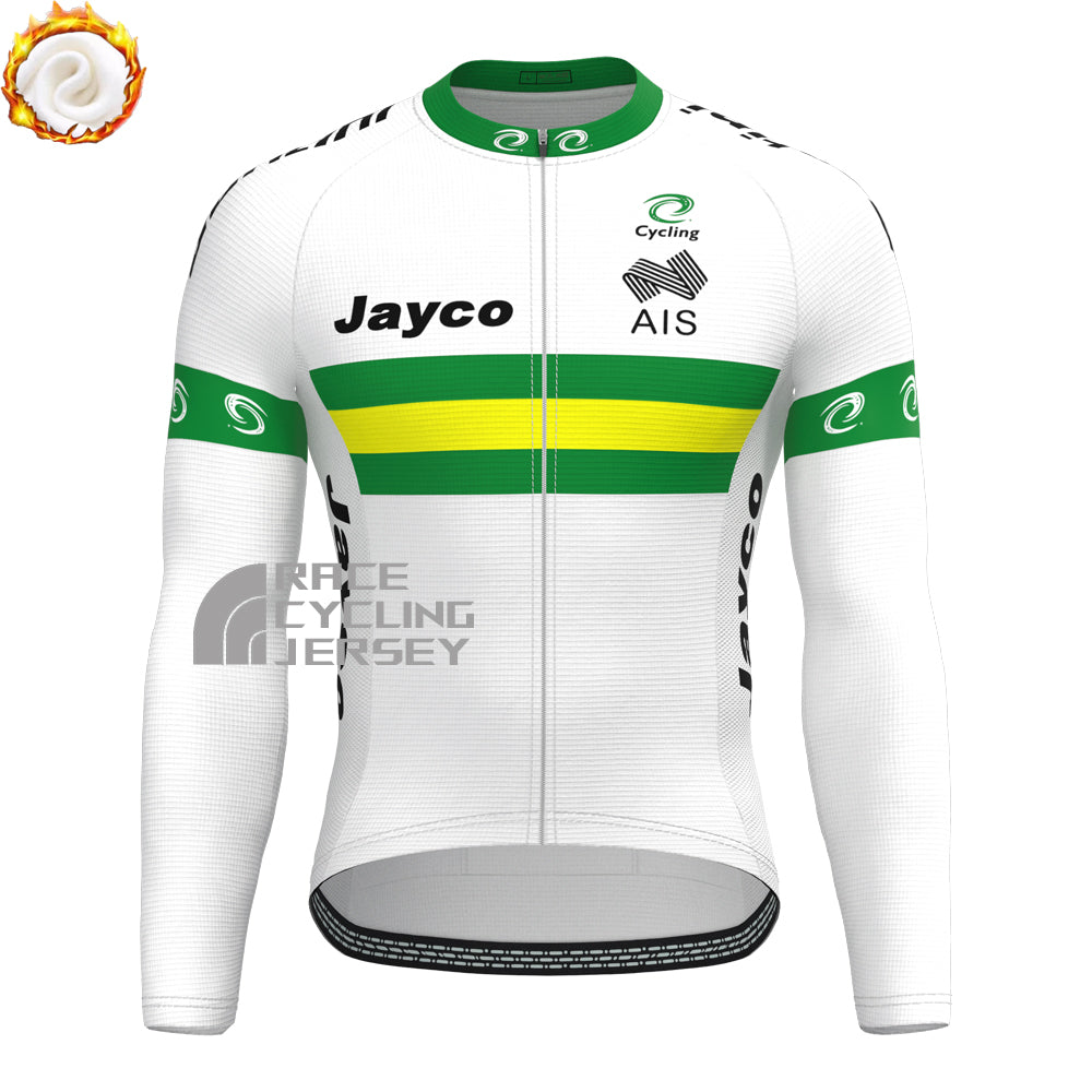 2017 Australia Fleece Long Sleeves Cycling Kits