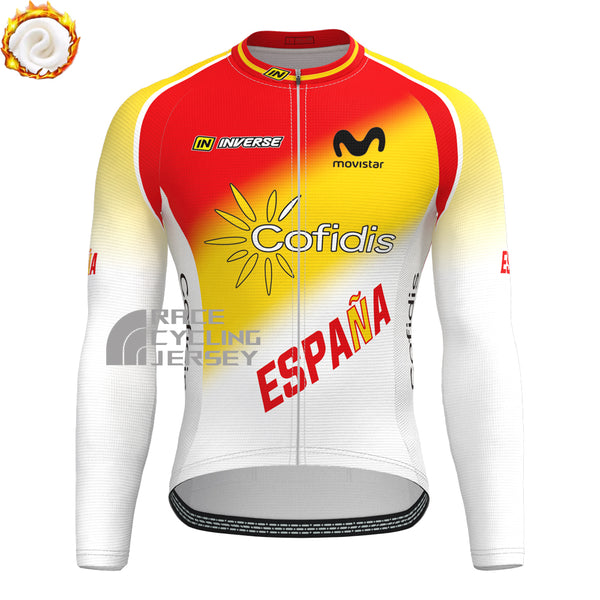 ESPANA Cofidis Fleece Long Cycling Jersey