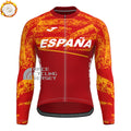 ESPANA Red Fleece Long Cycling Jersey