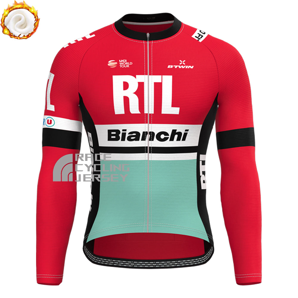 RTL Bianchi Fleece Long Sleeves Cycling Kits