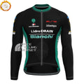 Black Bianchi Fleece Long Cycling Jersey