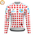 Tour de France Red dot Fleece Long Cycling Jersey