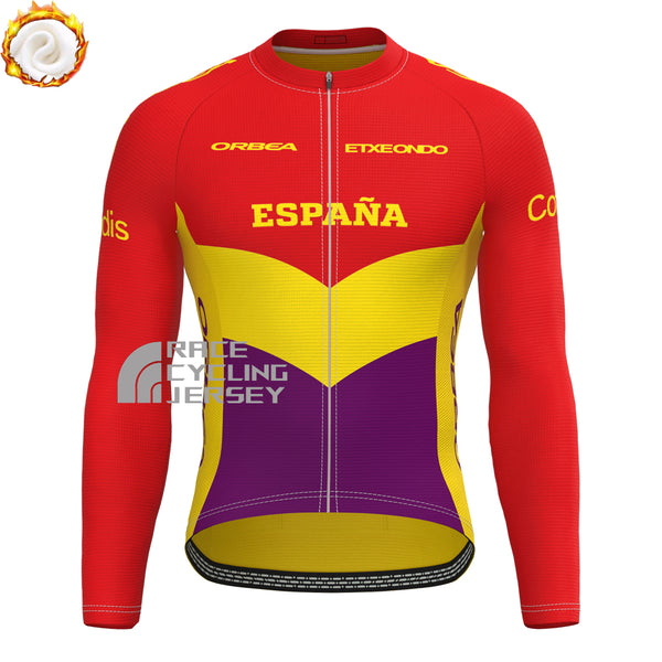 ESPANA ORBEA Fleece Long Cycling Jersey
