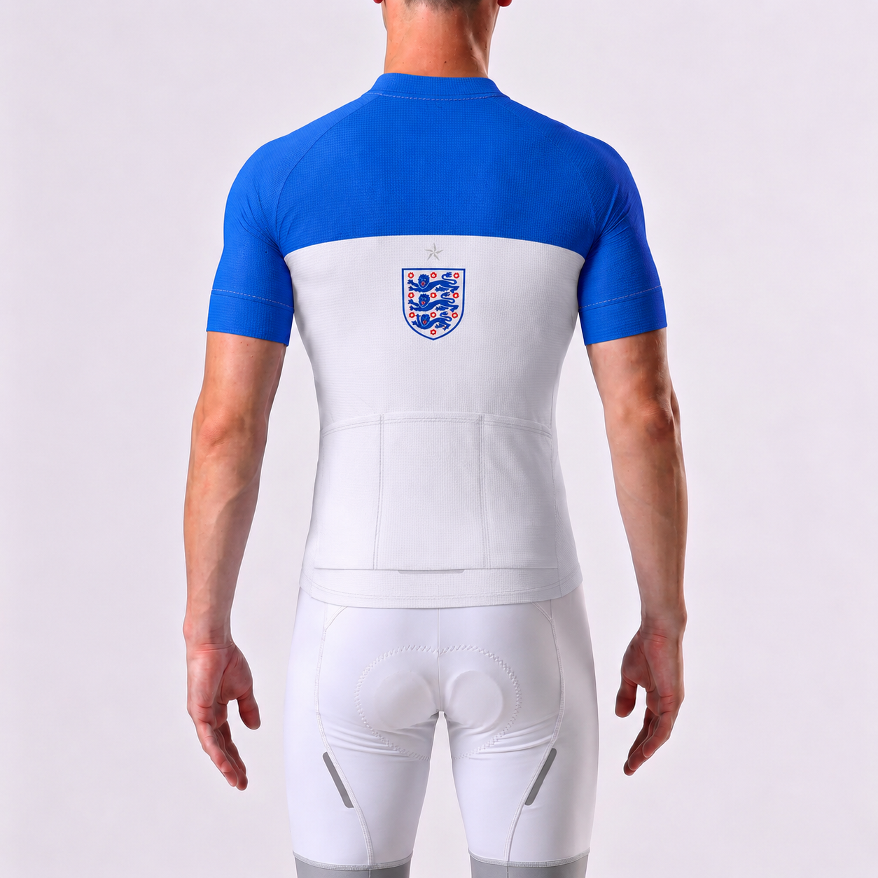 United Kingdom White Short Sleeves Cycling Kits