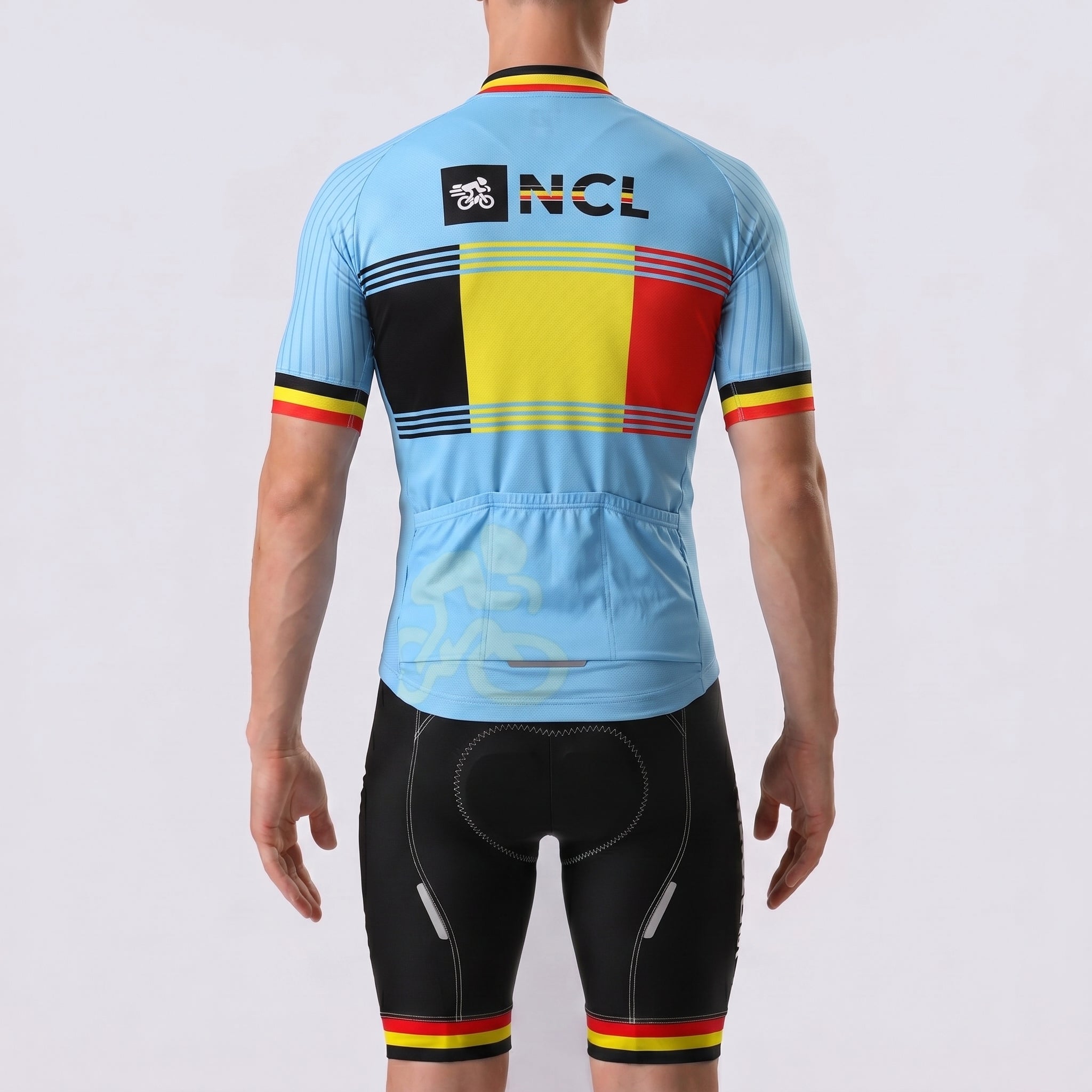 Belgium GillesVC Short Sleeves Cycling Kits