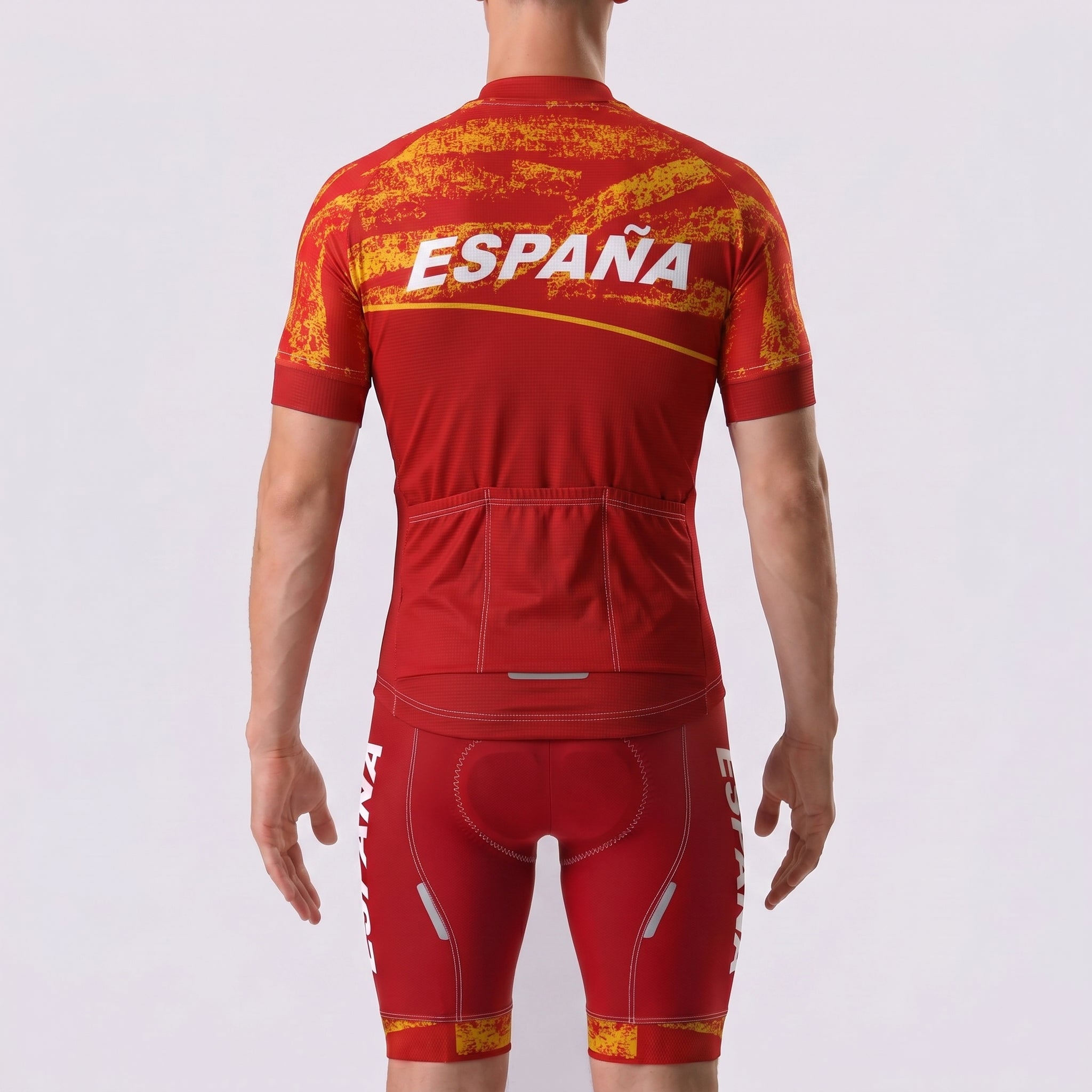 ESPANA Red Short Sleeves Cycling Kits