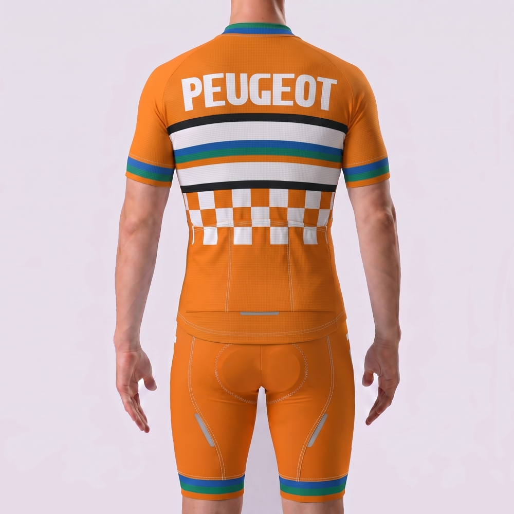 1983 Peugeot Short Sleeves Cycling Kits