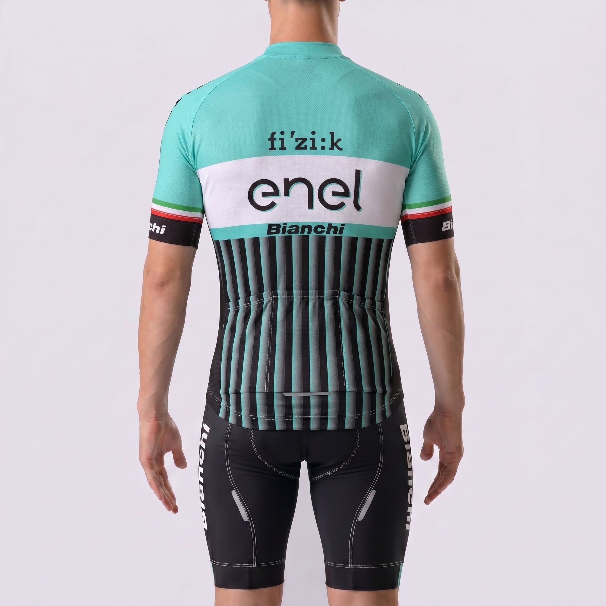 ENEL Bianchi Short Sleeves Cycling Kits