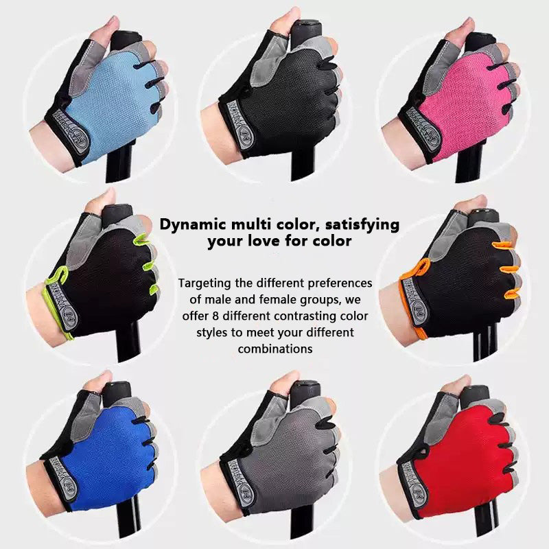 Multi Color Shock Absorb MTB Road Biking Gloves