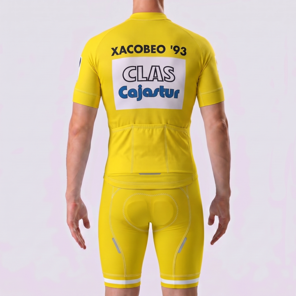 1992 CLAS Cajastur Short Sleeves Cycling Kits