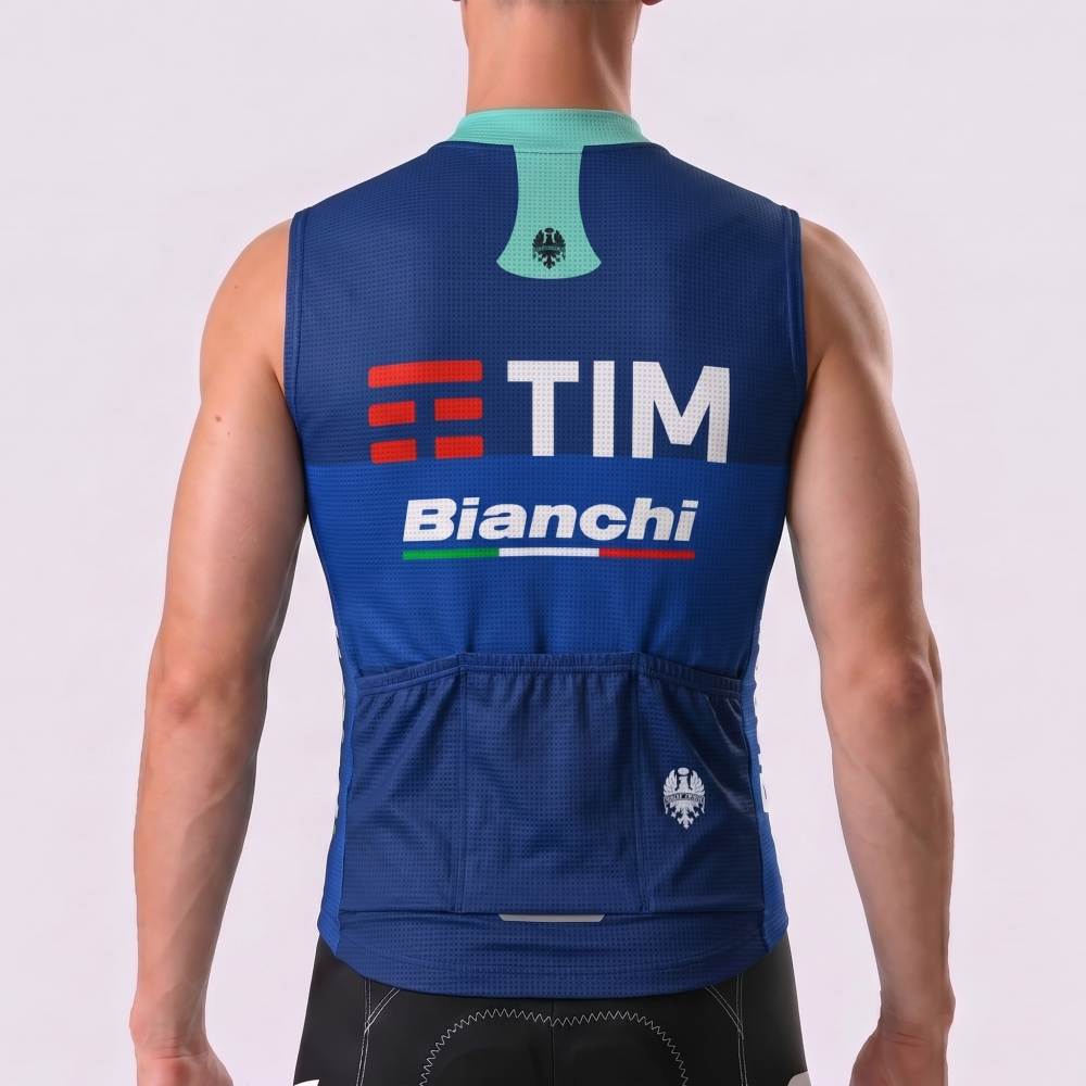 TIM Bianchi Sleeveless Cycling Jersey
