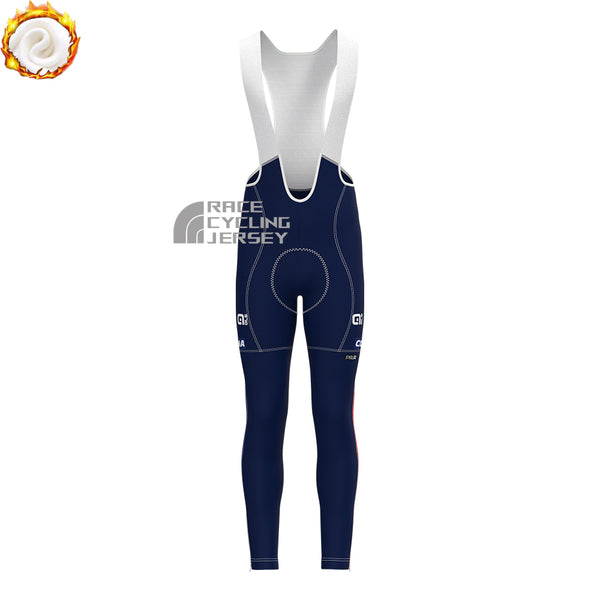 2025 France Fleece Bib Cycling Pants