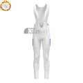 Tour de France white Fleece Bib Cycling Pants