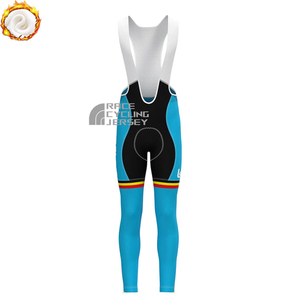 Belgium Blue Fleece Bib Cycling Pants