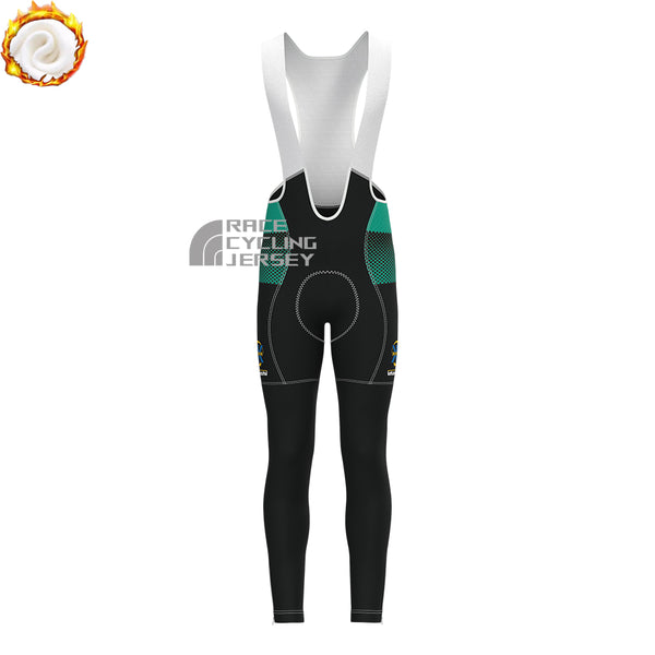 Black Bianchi Fleece Bib Cycling Pants