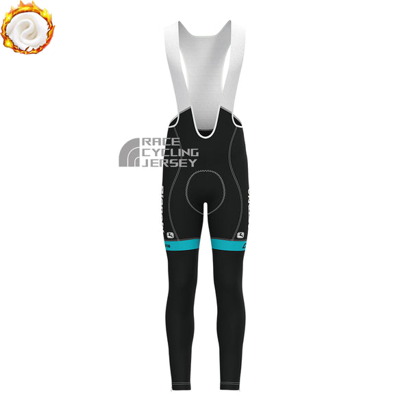 Stripes Bianchi Fleece Bib Cycling Pants