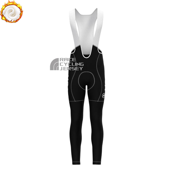 United States Blue Fleece Bib Cycling Pants
