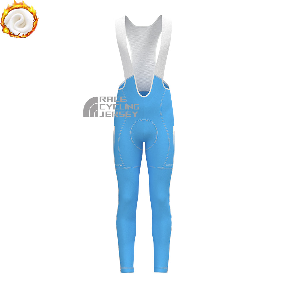 UCI BOOS Bianchi Fleece Bib Cycling Pants