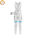 2018 Sky Data Print Fleece Bib Cycling Pants