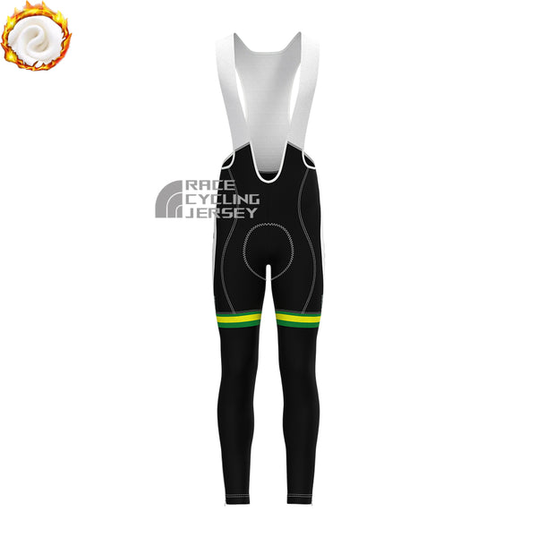 2017 Australia Fleece Bib Cycling Pants