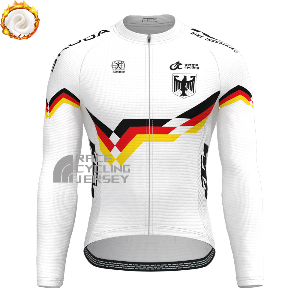 SKODA Germany Fleece Long Sleeves Cycling Kits
