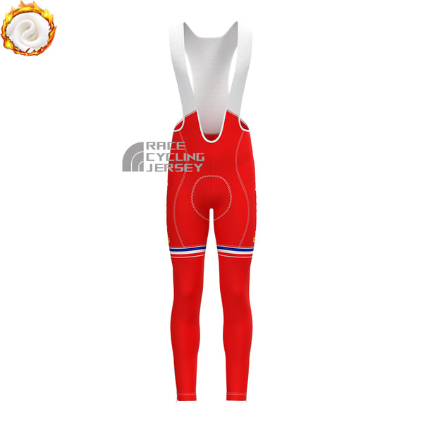 France FDJ Fleece Bib Cycling Pants