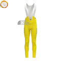 2015 Sky Yellow Fleece Bib Cycling Pants