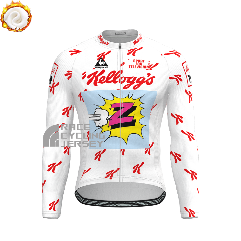 1990 Kellogg's Fleece Long Cycling Jersey