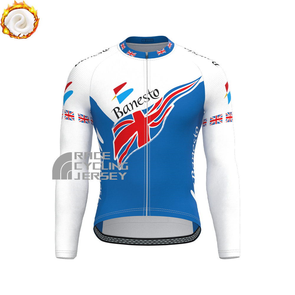 1998 Banesto Fleece Long Cycling Jersey