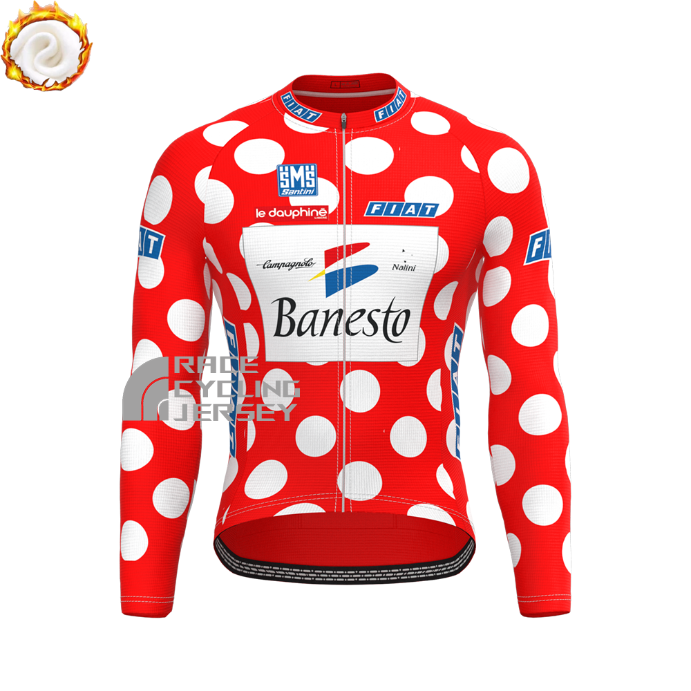 1995 Banesto Fleece Long Cycling Jersey
