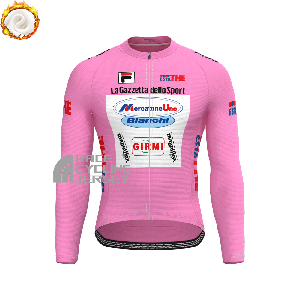 1998 Bianchi Fleece Long Cycling Jersey