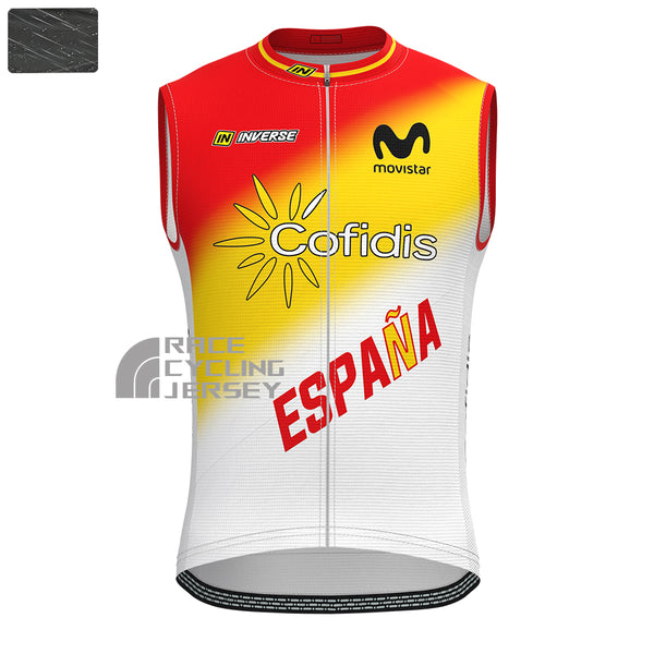 ESPANA Cofidis Windproof Sleeveless Cycling Jersey