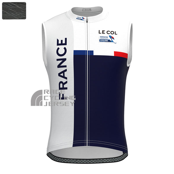 France LE COL Windproof Sleeveless Cycling Jersey