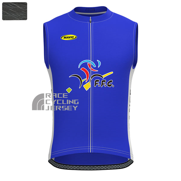 2003 France Windproof Sleeveless Cycling Jersey