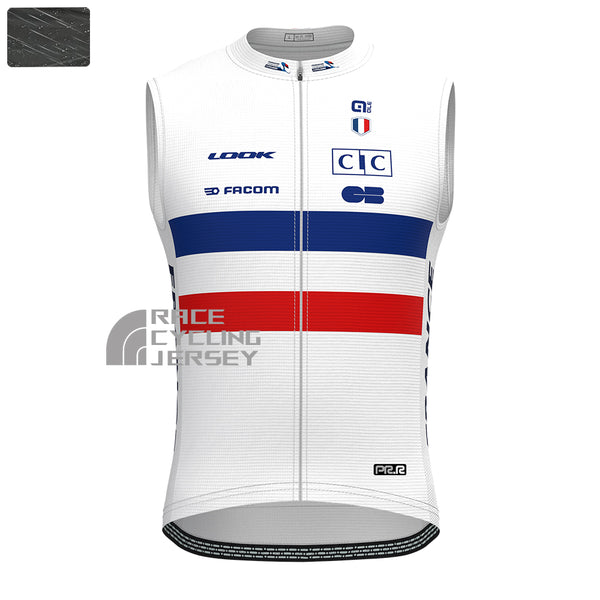 France CIC Windproof Sleeveless Cycling Jersey