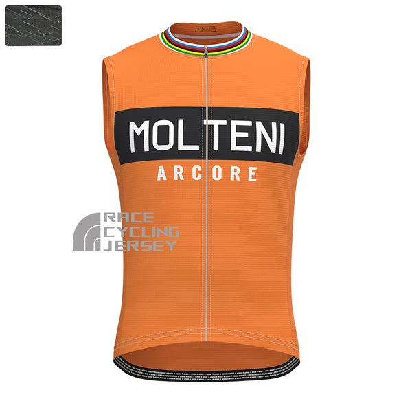 Orange MOLTENI Windproof Sleeveless Cycling Jersey
