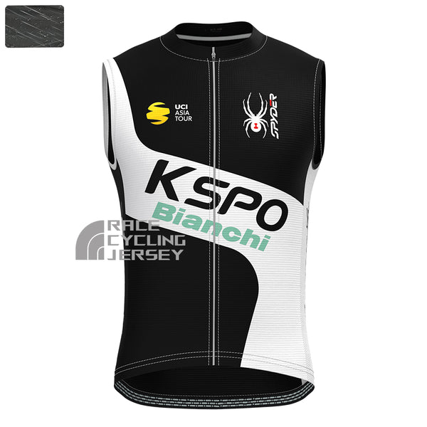 KSPO Bianchi Windproof Sleeveless Cycling Jersey